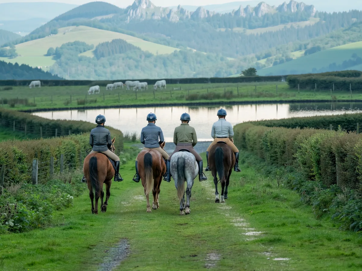 Balade à cheval dans l'Ain, autour de Chézery-Forens