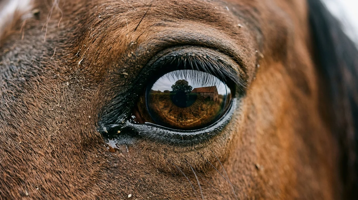 Un regard de cheval, Élevage d'Aiguille Noire, Chézery-Forens